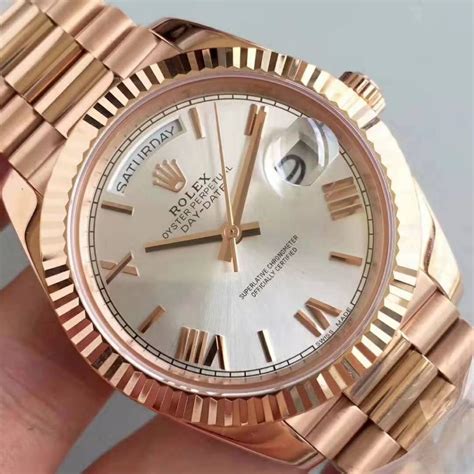 mens rose gold rolex replica|rolex knockoff watches day date.